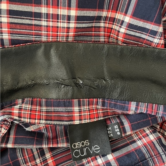 ASOS Curve Checkered Button-Up Dress - Picture 8 of 8